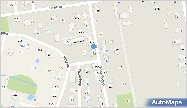 Piaseczno, Wybickiego Józefa, gen., 17a, mapa Piaseczno