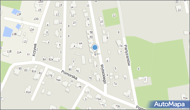 Piaseczno, Wybickiego Józefa, gen., 5, mapa Piaseczno