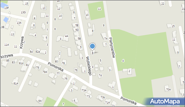 Piaseczno, Wybickiego Józefa, gen., 6, mapa Piaseczno