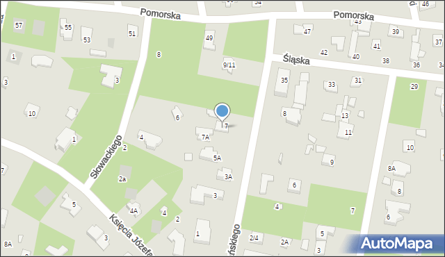 Piaseczno, Wyspiańskiego Stanisława, 9, mapa Piaseczno