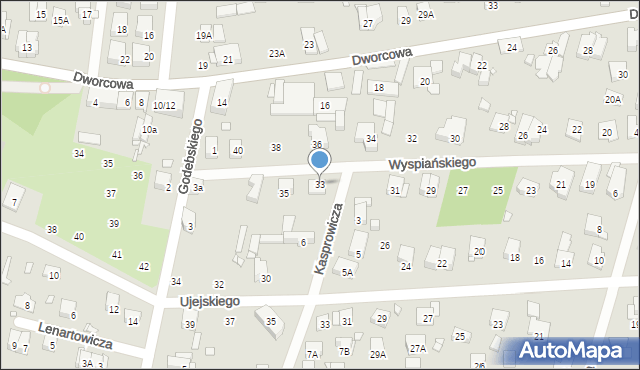 Piastów, Wyspiańskiego Stanisława, 33, mapa Piastów
