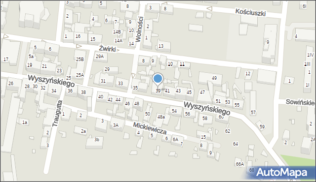 Piekary Śląskie, Wyszyńskiego Stefana, ks. prym. kard., 39, mapa Piekary Śląskie