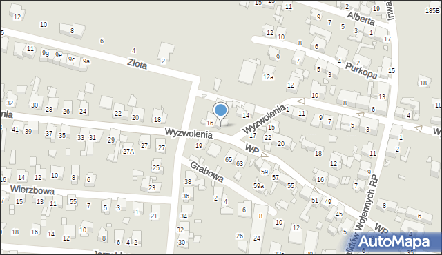 Piekary Śląskie, Wyzwolenia, 16A, mapa Piekary Śląskie