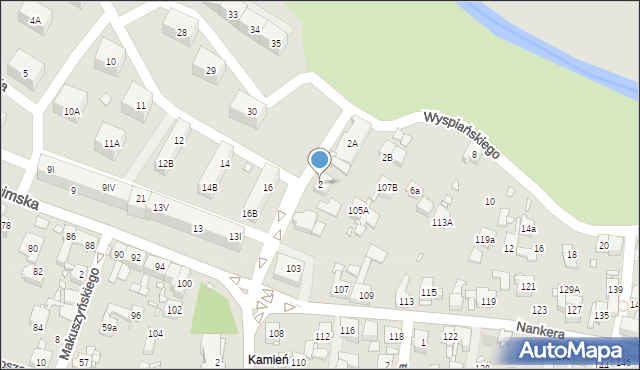 Piekary Śląskie, Wyspiańskiego Stanisława, 2, mapa Piekary Śląskie