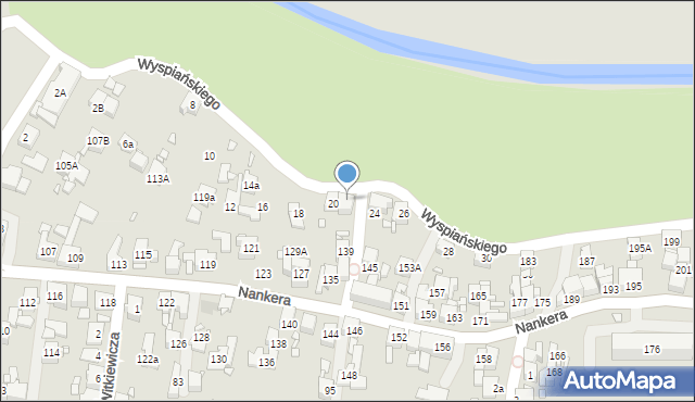 Piekary Śląskie, Wyspiańskiego Stanisława, 22, mapa Piekary Śląskie