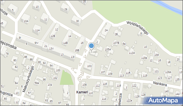 Piekary Śląskie, Wyspiańskiego Stanisława, 2c, mapa Piekary Śląskie