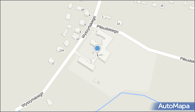 Pierzchnica, Wyszyńskiego Stefana, ks. kard., 5, mapa Pierzchnica