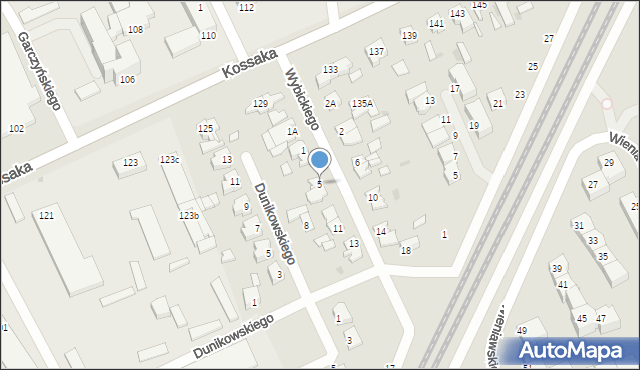 Piła, Wybickiego Józefa, gen., 5, mapa Piły