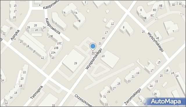 Piła, Wyspiańskiego Stanisława, 23, mapa Piły