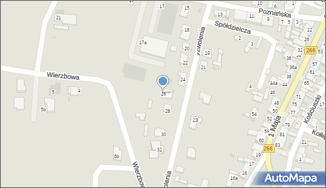 Piotrków Kujawski, Wyzwolenia, 26, mapa Piotrków Kujawski