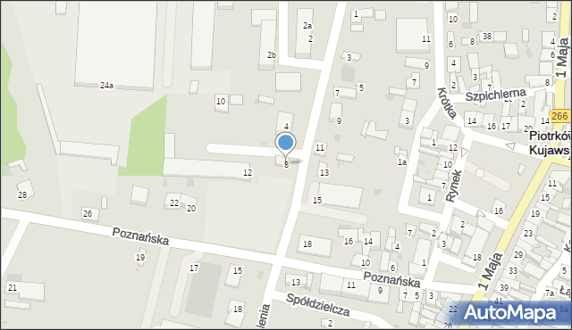 Piotrków Kujawski, Wyzwolenia, 8, mapa Piotrków Kujawski