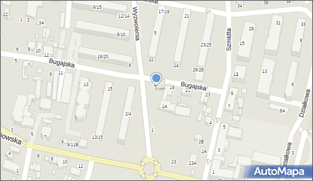 Piotrków Trybunalski, Wyzwolenia, 3, mapa Piotrków Trybunalski