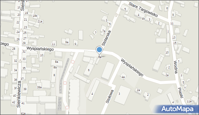 Pleszew, Wyspiańskiego Stanisława, 6a, mapa Pleszew