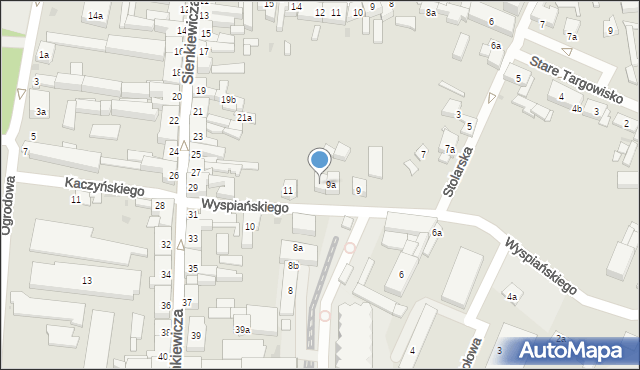 Pleszew, Wyspiańskiego Stanisława, 9b, mapa Pleszew