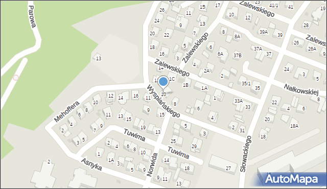 Płock, Wyspiańskiego Stanisława, 10, mapa Płock