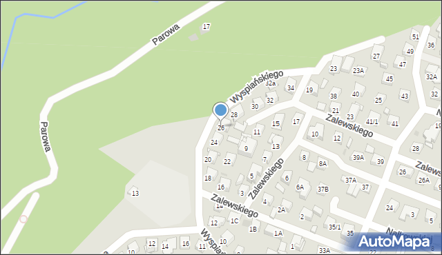 Płock, Wyspiańskiego Stanisława, 26, mapa Płock