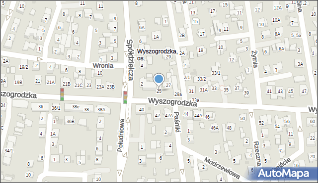 Płock, Wyszogrodzka, 27a, mapa Płock