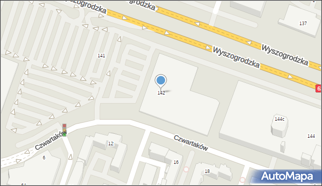 Płock, Wyszogrodzka, 142, mapa Płock