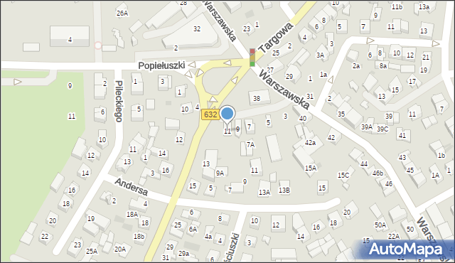 Płońsk, Wyszogrodzka, 11, mapa Płońsk