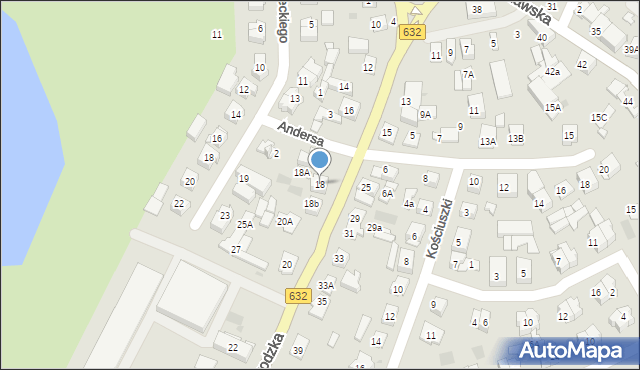 Płońsk, Wyszogrodzka, 18, mapa Płońsk