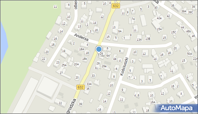 Płońsk, Wyszogrodzka, 27b, mapa Płońsk