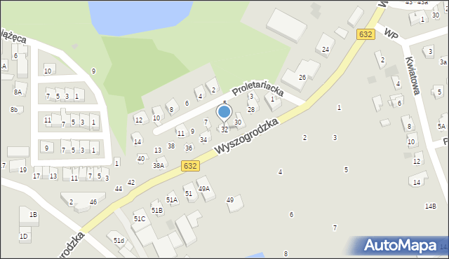 Płońsk, Wyszogrodzka, 32, mapa Płońsk