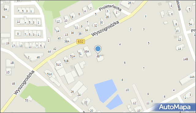 Płońsk, Wyszogrodzka, 49, mapa Płońsk