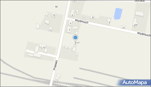 Pniewo, Wydmuch, 2, mapa Pniewo