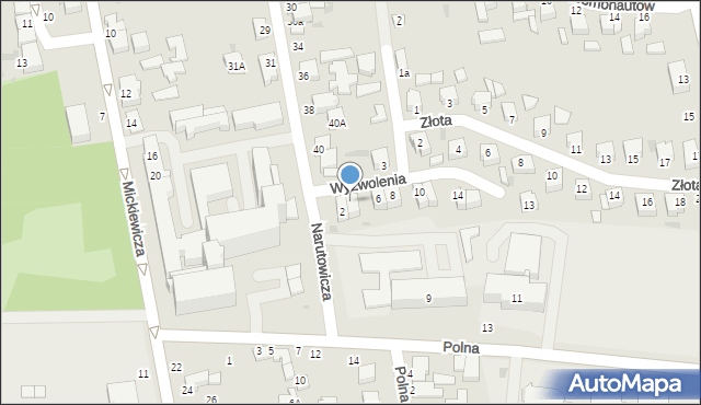 Poddębice, Wyzwolenia, 4, mapa Poddębice