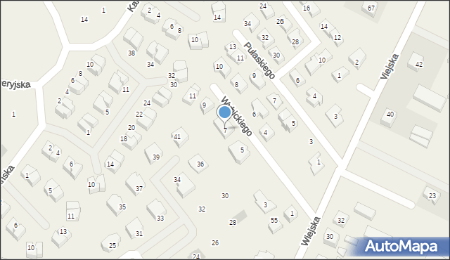 Pogórze, Wybickiego Józefa, gen., 7, mapa Pogórze