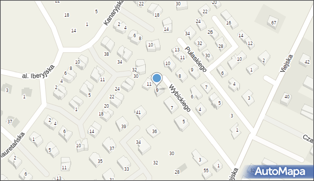 Pogórze, Wybickiego Józefa, gen., 9, mapa Pogórze