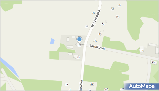 Pogorzelec, Wyszkowska, 17, mapa Pogorzelec