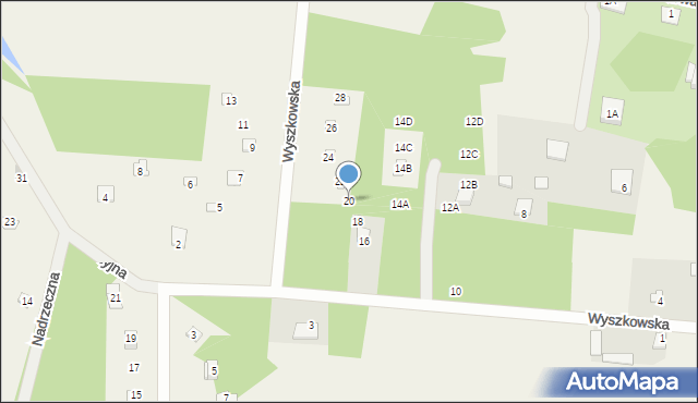 Pogorzelec, Wyszkowska, 20, mapa Pogorzelec