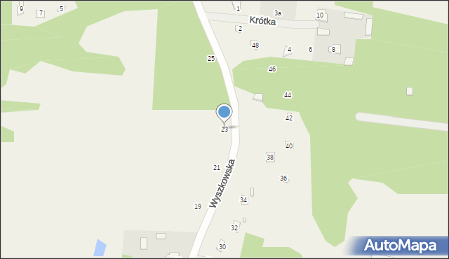 Pogorzelec, Wyszkowska, 23, mapa Pogorzelec