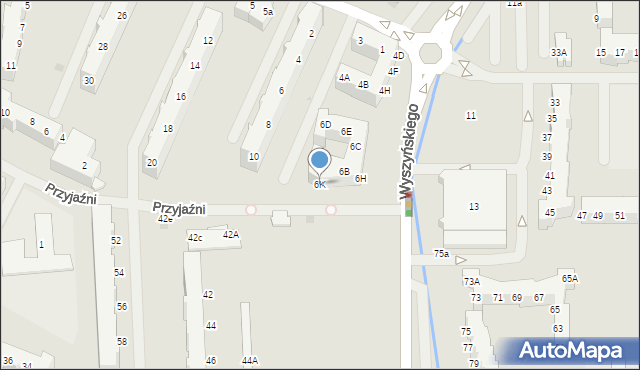 Police, Wyszyńskiego Stefana, ks. kard., 6K, mapa Police