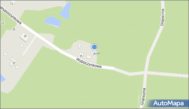 Poręba, Wypoczynkowa, 37, mapa Poręba