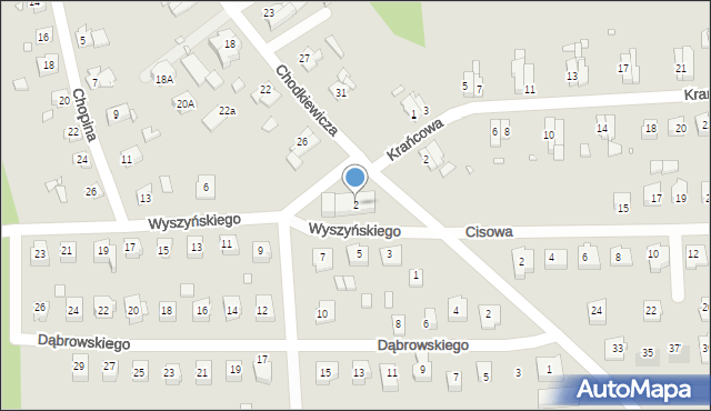 Prabuty, Wyszyńskiego Stefana, ks. kard., 2, mapa Prabuty