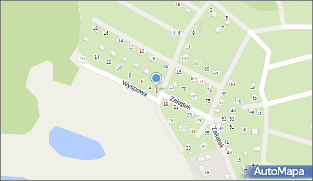 Prądocin, Wyspowa, 2, mapa Prądocin