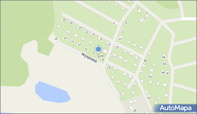 Prądocin, Wyspowa, 4, mapa Prądocin