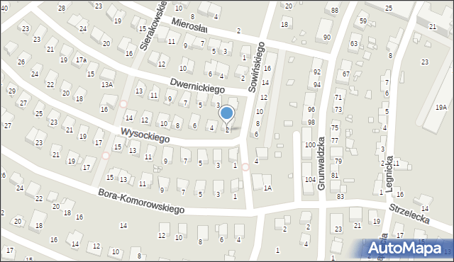 Prudnik, Wysockiego Piotra, 2, mapa Prudnik