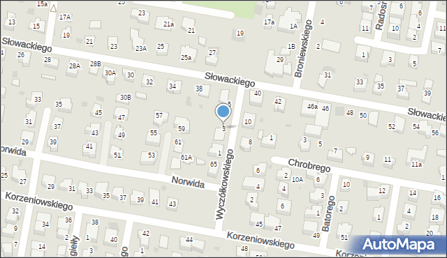 Pruszcz Gdański, Wyczółkowskiego Leona, 3, mapa Pruszcz Gdański