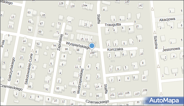 Pruszcz Gdański, Wyspiańskiego Stanisława, 100, mapa Pruszcz Gdański