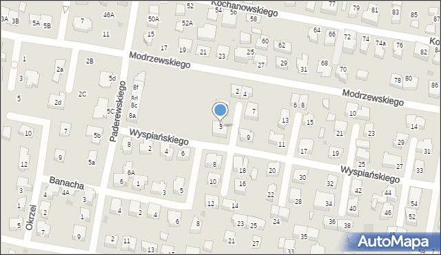 Pruszcz Gdański, Wyspiańskiego Stanisława, 3, mapa Pruszcz Gdański