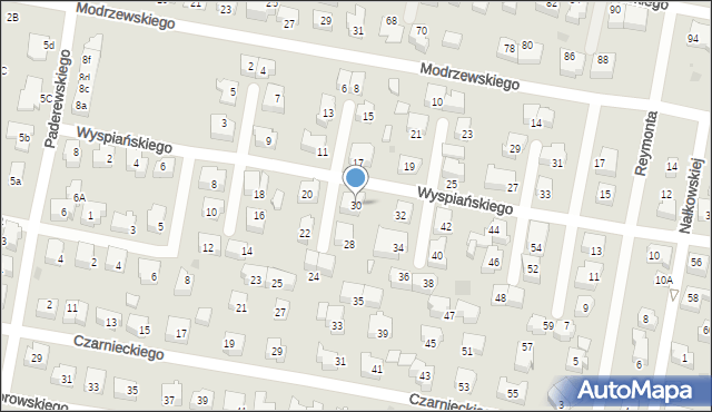 Pruszcz Gdański, Wyspiańskiego Stanisława, 30, mapa Pruszcz Gdański