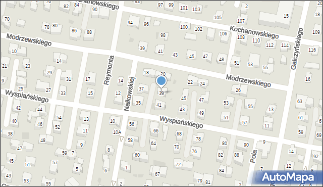 Pruszcz Gdański, Wyspiańskiego Stanisława, 39, mapa Pruszcz Gdański