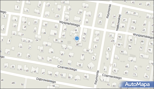 Pruszcz Gdański, Wyspiańskiego Stanisława, 48, mapa Pruszcz Gdański