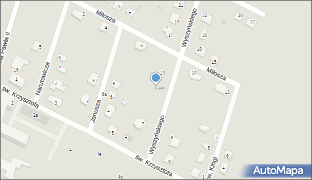 Przasnysz, Wyszyńskiego Stefana, ks. kard., 11, mapa Przasnysz