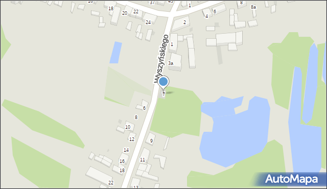 Przedecz, Wyszyńskiego Stefana, ks. kard., 7, mapa Przedecz