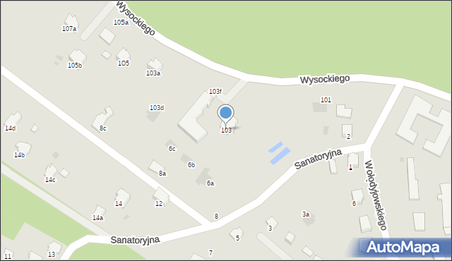 Przemyśl, Wysockiego Józefa, gen., 103, mapa Przemyśla