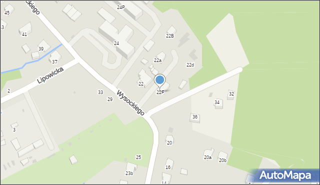 Przemyśl, Wysockiego Józefa, gen., 22F, mapa Przemyśla